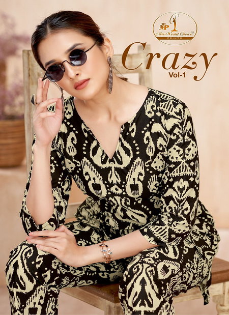 Crazy Vol 1 By Miss World Pure Cotton Printed Co Ord Set Wholesale Market In Surat With Price